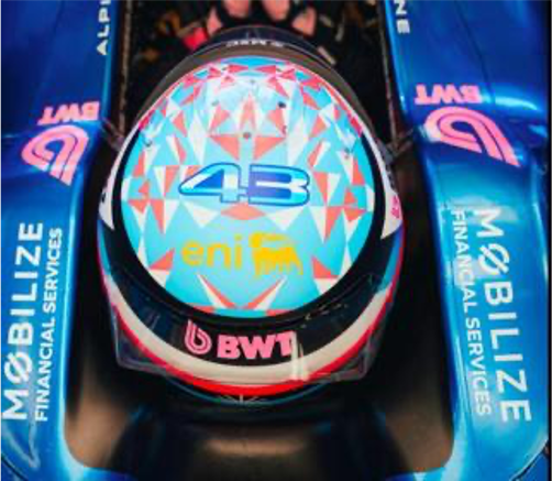 BWT Alpine Formula One Team - Franco Colapinto - 2026 1:5 Helmet