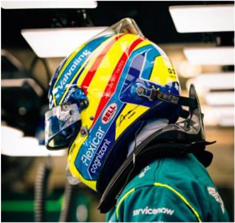 Aston Martin Aramco Formula One Team - Fernando Alonso - 2026 1:5 Helmet