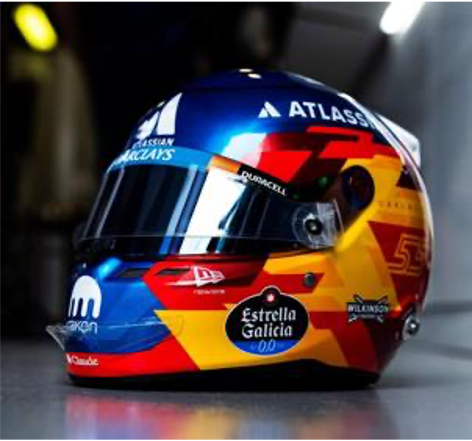 Atlassian Williams F1 Team - Carlos Sainz - 2026 1:5 Helmet